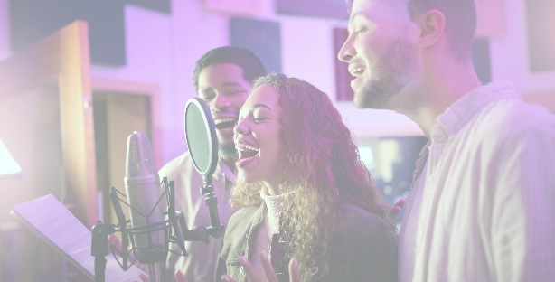 Singers performing together